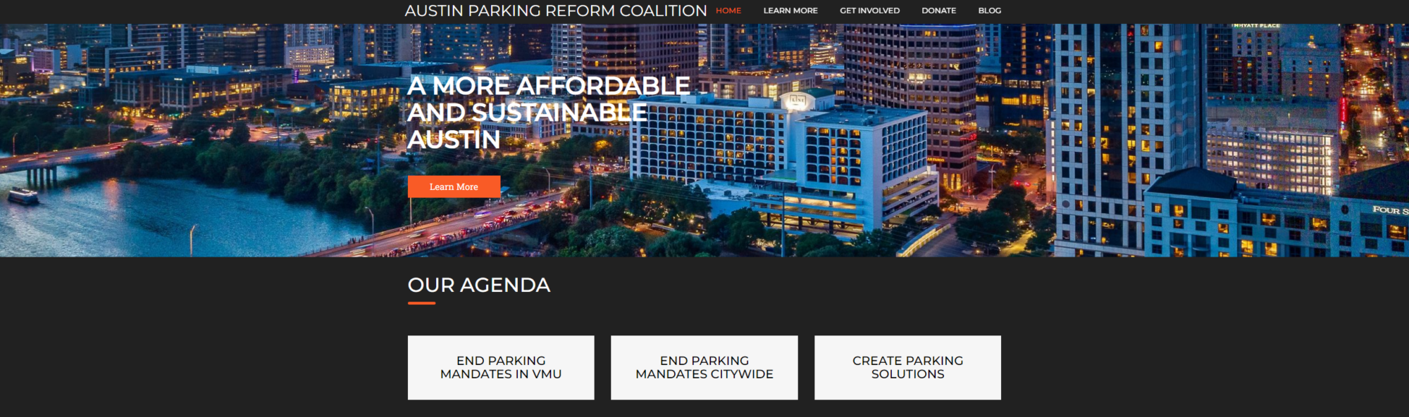 Austin Parking Reform Coalition Website