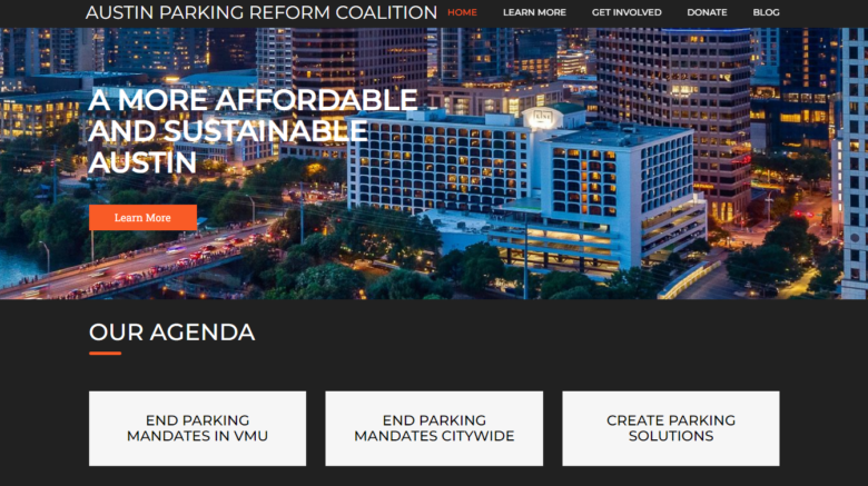 Austin Parking Reform Coalition Website