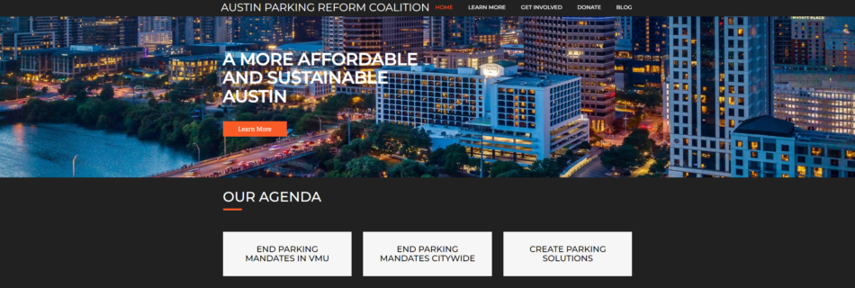 Austin Parking Reform Coalition Website